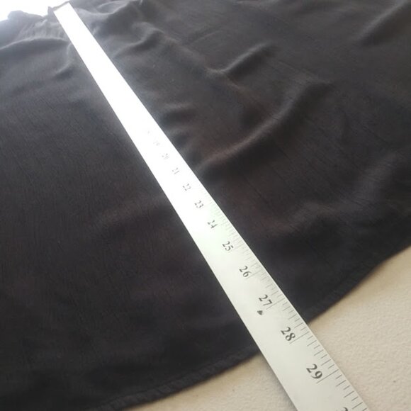 Terra & Sky flutter sleeve women's size 2X black top - Picture 10 of 12